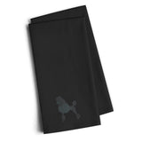 Caroline'S Treasures Bb3439Bktwe Poodle Black Embroidered Kitchen Towel (Set Of 2), 28 H X 19 W, Multicolor