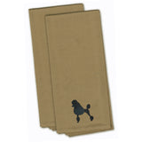 Caroline'S Treasures Bb3439Tntwe Poodle Tan Embroidered Kitchen Towel (Set Of 2), 28 X 19, Multicolor