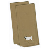 Caroline'S Treasures Bb3447Tntwe Pug Tan Embroidered Kitchen Towel (Set Of 2), 28 X 19, Multicolor