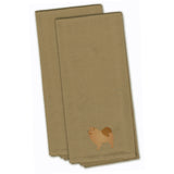 Caroline'S Treasures Bb3451Tntwe Chow Chow Tan Embroidered Kitchen Towel (Set Of 2), 28 X 19, Multicolor