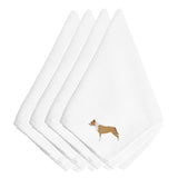 Caroline'S Treasures Bb3454Npke Staffordshire Bull Terrier Embroidered Napkins (Set Of 4), 20, Multicolor