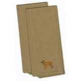Caroline'S Treasures Bb3461Tntwe Belgian Shepherd Tan Embroidered Kitchen Towel (Set Of 2), 28 X 19, Multicolor