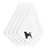 Caroline'S Treasures Bb3468Npke Portuguese Water Dog Embroidered Napkins (Set Of 4), 20, Multicolor