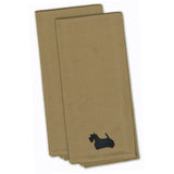 Caroline'S Treasures Bb3469Tntwe Scottish Terrier Tan Embroidered Kitchen Towel (Set Of 2), 28 X 19, Multicolor