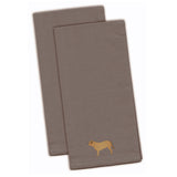 Caroline'S Treasures Bb3470Gytwe Dogue De Bordeaux Gray Embroidered Kitchen Towel (Set Of 2), 28 X 19, Multicolor