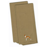 Caroline'S Treasures Bb3474Tntwe Basenji Tan Embroidered Kitchen Towel (Set Of 2), 28 X 19, Multicolor