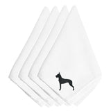 Caroline'S Treasures Bb3475Npke Great Dane Embroidered Napkins (Set Of 4), 20, Multicolor
