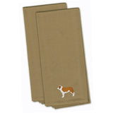 Caroline'S Treasures Bb3476Tntwe Saint Bernard Tan Embroidered Kitchen Towel (Set Of 2), 28 X 19, Multicolor
