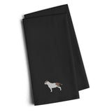 Caroline'S Treasures Bb3478Bktwe Bull Terrier Black Embroidered Kitchen Towel (Set Of 2), 28 H X 19 W, Multicolor