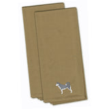 Caroline'S Treasures Bb3480Tntwe Siberian Husky Tan Embroidered Kitchen Towel (Set Of 2), 28 X 19, Multicolor