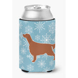 Caroline'S Treasures Winter Snowflake Irish Setter Can Or Bottle Hugger Bb3493Cc, Can Hugger, Multicolor