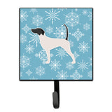 Caroline'S Treasures Winter Snowflake English Pointer Leash Or Key Holder Bb3495Sh4, Small, Multicolor