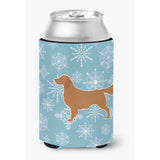 Caroline'S Treasures Winter Snowflake Golden Retriever Can Or Bottle Hugger Bb3504Cc, Can Hugger, Multicolor