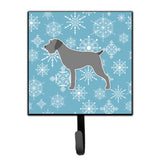 Caroline'S Treasures Winter Snowflake German Wirehaired Pointer Leash Or Key Holder Bb3511Sh4, Small, Multicolor