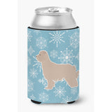 Caroline'S Treasures Winter Snowflake Pyrenean Shepherd Can Or Bottle Hugger Bb3518Cc, Can Hugger, Multicolor