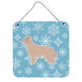 Caroline'S Treasures Winter Snowflake Pyrenean Shepherd Wall Or Door Hanging Prints Bb3518Ds66, 6 X 6, Multicolor