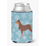 Caroline'S Treasures Winter Snowflake Australian Kelpie Dog Can Or Bottle Hugger Bb3529Cc, Can Hugger, Multicolor