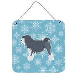 Caroline'S Treasures Winter Snowflake Lowchen Wall Or Door Hanging Prints Bb3535Ds66, 6 X 6, Multicolor