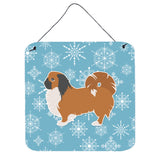 Caroline'S Treasures Winter Snowflake Pekingese Wall Or Door Hanging Prints Bb3538Ds66, 6 X 6, Multicolor