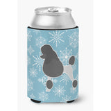 Caroline'S Treasures Winter Snowflake Poodle Can Or Bottle Hugger Bb3539Cc, Can Hugger, Multicolor