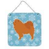 Caroline'S Treasures Winter Snowflake Chow Wall Or Door Hanging Prints Bb3551Ds66, 6 X 6, Multicolor