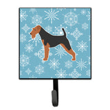 Caroline'S Treasures Winter Snowflake Airedale Terrier Leash Or Key Holder Bb3557Sh4, Small, Multicolor