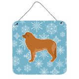 Caroline'S Treasures Winter Snowflake Leonberger Wall Or Door Hanging Prints Bb3558Ds66, 6 X 6, Multicolor