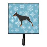 Caroline'S Treasures Winter Snowflake Doberman Pinscher Leash Or Key Holder Bb3560Sh4, Small, Multicolor