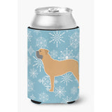 Caroline'S Treasures Winter Snowflake Bullmastiff Can Or Bottle Hugger Bb3571Cc, Can Hugger, Multicolor