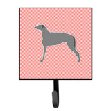 Caroline'S Treasures Scottish Deerhound Checkerboard Pink Leash Or Key Holder Bb3596Sh4, Small, Multicolor