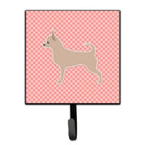 Caroline'S Treasures Chihuahua Checkerboard Pink Leash Or Key Holder Bb3650Sh4, Small, Multicolor