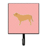 Caroline'S Treasures Dogue De Bordeaux Checkerboard Pink Leash Or Key Holder Bb3670Sh4, Small, Multicolor