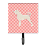 Caroline'S Treasures Anatolian Shepherd Checkerboard Pink Leash Or Key Holder Bb3677Sh4, Small, Multicolor