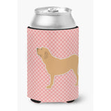 Caroline'S Treasures Fila Brasileiro Checkerboard Pink Can Or Bottle Hugger Bb3679Cc, Can Hugger, Multicolor