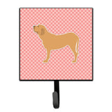 Caroline'S Treasures Fila Brasileiro Checkerboard Pink Leash Or Key Holder Bb3679Sh4, Small, Multicolor