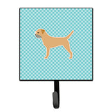 Caroline'S Treasures Border Terrier Checkerboard Blue Leash Or Key Holder Bb3689Sh4, Small, Multicolor