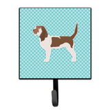 Caroline'S Treasures Grand Basset Griffon Vendeen Checkerboard Blue Leash Or Key Holder Bb3690Sh4, Small, Multicolor