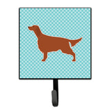 Caroline'S Treasures Irish Setter Checkerboard Blue Leash Or Key Holder Bb3693Sh4, Small, Multicolor
