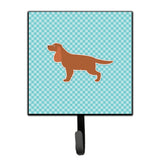 Caroline'S Treasures English Cocker Spaniel Checkerboard Blue Leash Or Key Holder Bb3712Sh4, Small, Multicolor