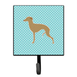 Caroline'S Treasures Italian Greyhound Checkerboard Blue Leash Or Key Holder Bb3714Sh4, Small, Multicolor