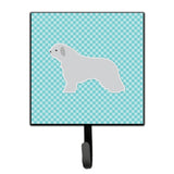 Caroline'S Treasures Spanish Water Dog Checkerboard Blue Leash Or Key Holder Bb3715Sh4, Small, Multicolor