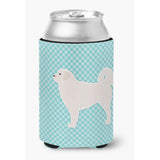 Caroline'S Treasures Bb3727Cc Polish Tatra Sheepdog Checkerboard Blue Can Or Bottle Hugger, Multicolor
