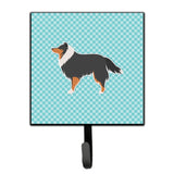 Caroline'S Treasures Sheltie/Shetland Sheepdog Checkerboard Blue Leash Or Key Holder Bb3730Sh4, Small, Multicolor