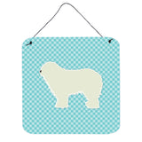 Caroline'S Treasures Komondor Checkerboard Blue Wall Or Door Hanging Prints Bb3755Ds66, 6 X 6, Multicolor