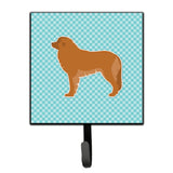 Caroline'S Treasures Leonberger Checkerboard Blue Leash Or Key Holder Bb3758Sh4, Small, Multicolor