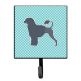 Caroline'S Treasures Portuguese Water Dog Checkerboard Blue Leash Or Key Holder Bb3768Sh4, Small, Multicolor