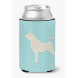 Caroline'S Treasures Anatolian Shepherd Checkerboard Blue Can Or Bottle Hugger Bb3777Cc, Can Hugger, Multicolor