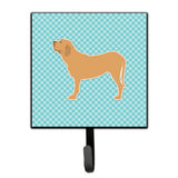 Caroline'S Treasures Fila Brasileiro Checkerboard Blue Leash Or Key Holder Bb3779Sh4, Small, Multicolor