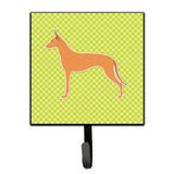 Caroline'S Treasures Pharaoh Hound Checkerboard Green Leash Or Key Holder Bb3788Sh4, Small, Multicolor