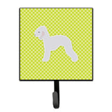 Caroline'S Treasures Bedlington Terrier Checkerboard Green Leash Or Key Holder Bb3794Sh4, Small, Multicolor